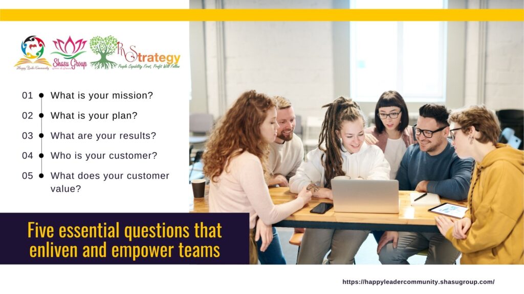 Five essential questions that enliven and empower teams