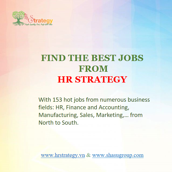 Tổng Hợp Job từ HR Strategy – Tuần 1 Tháng 07 năm 2022