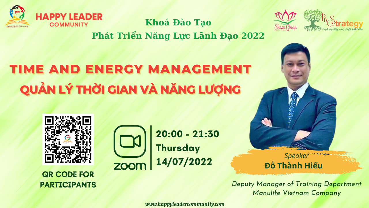 Time and energy management – Quản lý thời gian và năng lượng