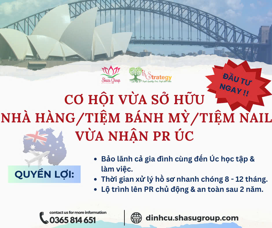 VIỆC LÀM ĐỊNH CƯ ÚC DÀNH CHO ỨNG VIÊN ĐỘ TUỔI LÊN ĐẾN 52