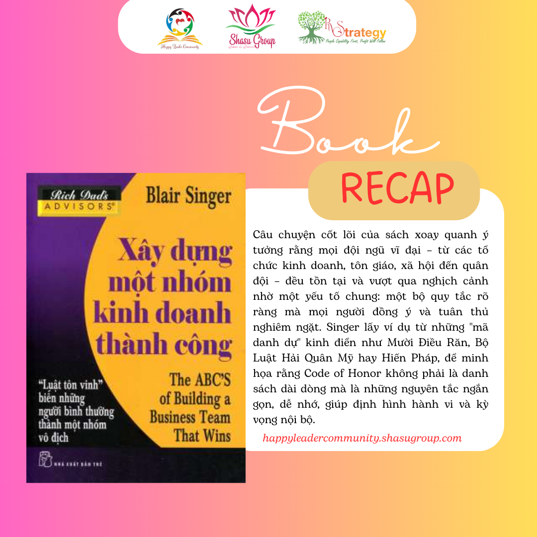 KHÁM PHÁ BÍ QUYẾT XÂY DỰNG ĐỘI NGŨ VÔ ĐỊCH TRONG “XÂY DỰNG MỘT NHÓM KINH DOANH THÀNH CÔNG” CỦA BLAIR SINGER
