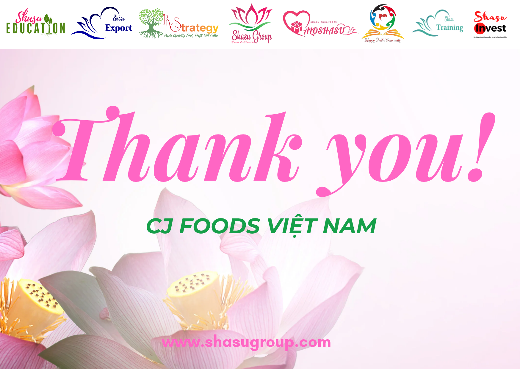 LỜI TRI ÂN & GIỚI THIỆU ĐỐI TÁC KHÁCH HÀNG : CJ FOODS VIỆT NAM – THỰC PHẨM CHẤT LƯỢNG, CHUẨN MỰC TOÀN CẦU