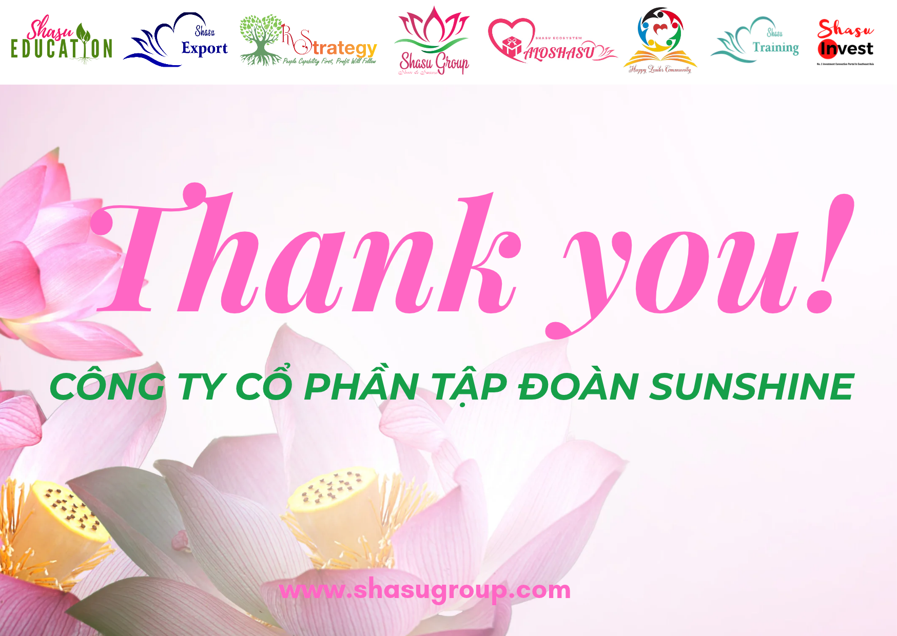LỜI TRI ÂN & GIỚI THIỆU ĐỐI TÁC KHÁCH HÀNG: SUNSHINE GROUP – TẬP ĐOÀN KINH TẾ ĐA NGÀNH, KIẾN TẠO TƯƠNG LAI BẰNG CÔNG NGHỆ